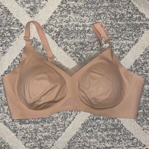 Honeylove Women’s Crossover Wireless Seamless Bra Sand Size XL